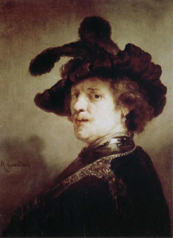 REMBRANDT Harmenszoon van Rijn Self-Portrait in Fancy Dress